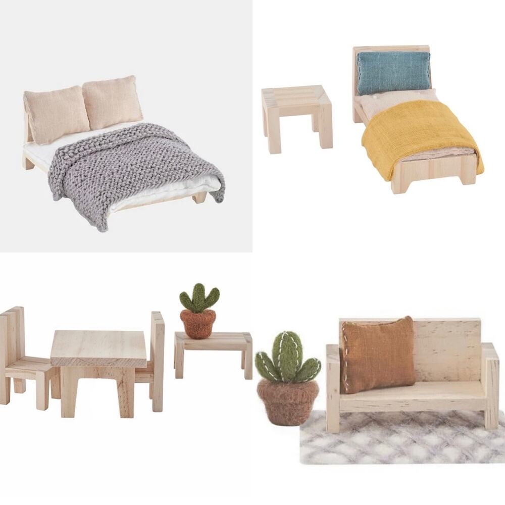 NEW Olli Ella Holdie House Furniture, Double & Single Bed, Living & Dining Room